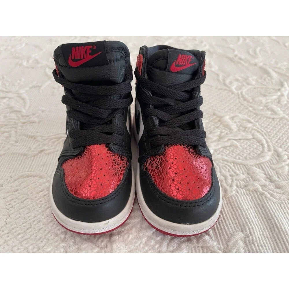Nike Air Jordan 1 Retro High OG Kids Sneaker Ruby FD2598-602 US 7C